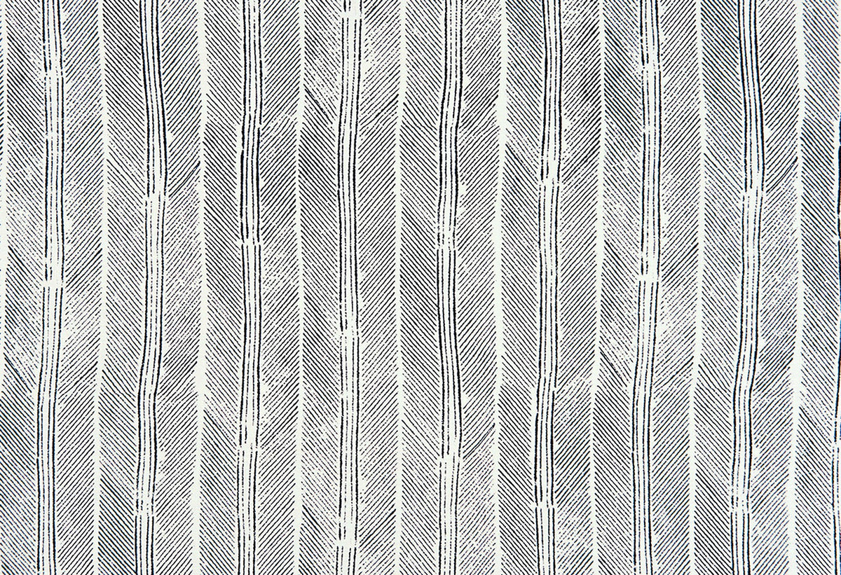 Peacock Dark Indigo fabric by Christopher Farr Cloth