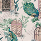 BMHD002/06B Peacock Manor Heart Deco Rose Wallpaper by Brand McKenzie
