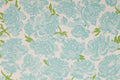 Peonies Turquoise Wallpaper by Christopher Farr Cloth