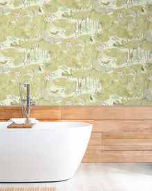 BMWL005/07B Pond Life Wild Life Wallpaper by Brand McKenzie