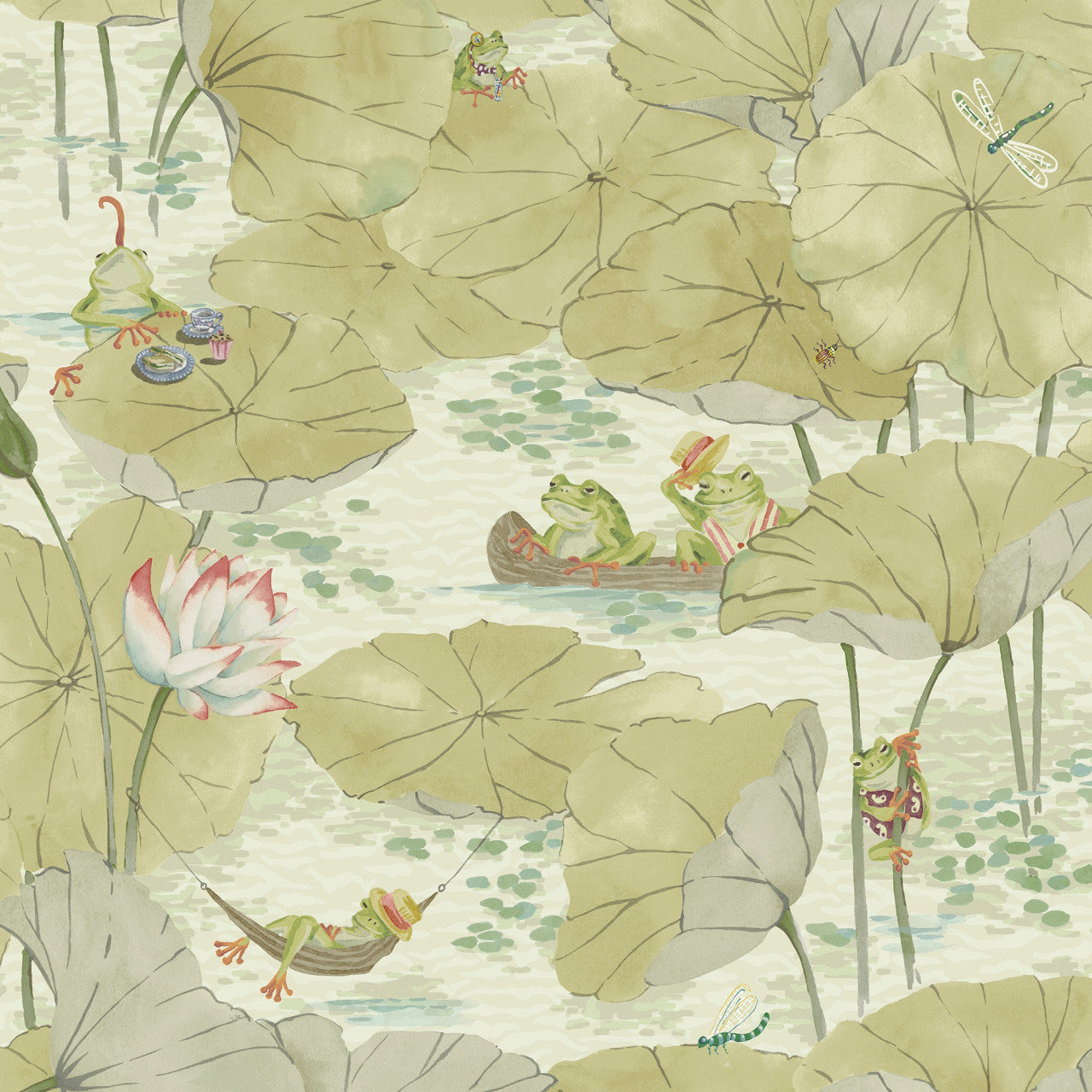 BMWL005/07B Pond Life Wild Life Wallpaper by Brand McKenzie