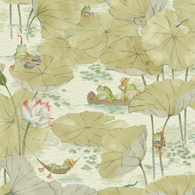 BMWL005/07B Pond Life Wild Life Wallpaper by Brand McKenzie