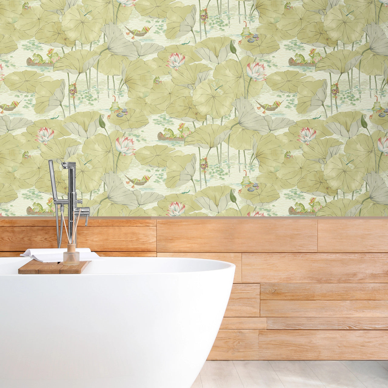 BMWL005/07B Pond Life Wild Life Wallpaper by Brand McKenzie