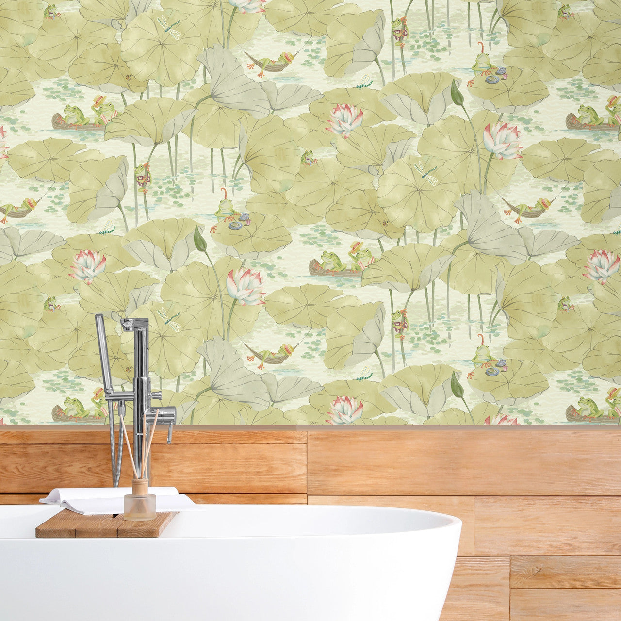 BMWL005/07B Pond Life Wild Life Wallpaper by Brand McKenzie