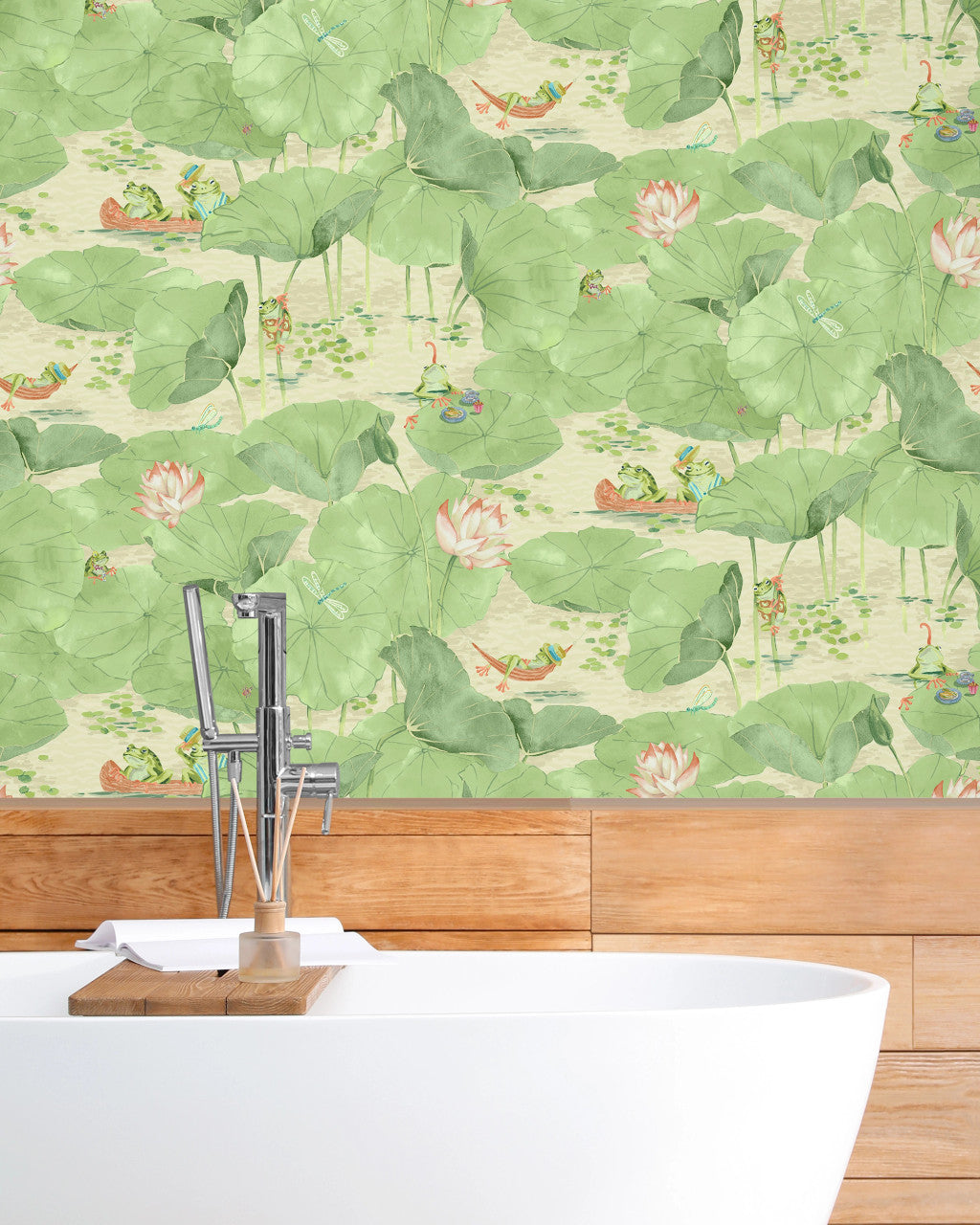 BMWL005/07C Pond Life Wild Life Wallpaper by Brand McKenzie