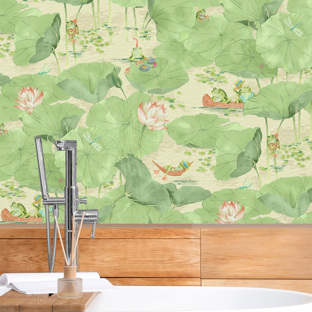 BMWL005/07C Pond Life Wild Life Wallpaper by Brand McKenzie