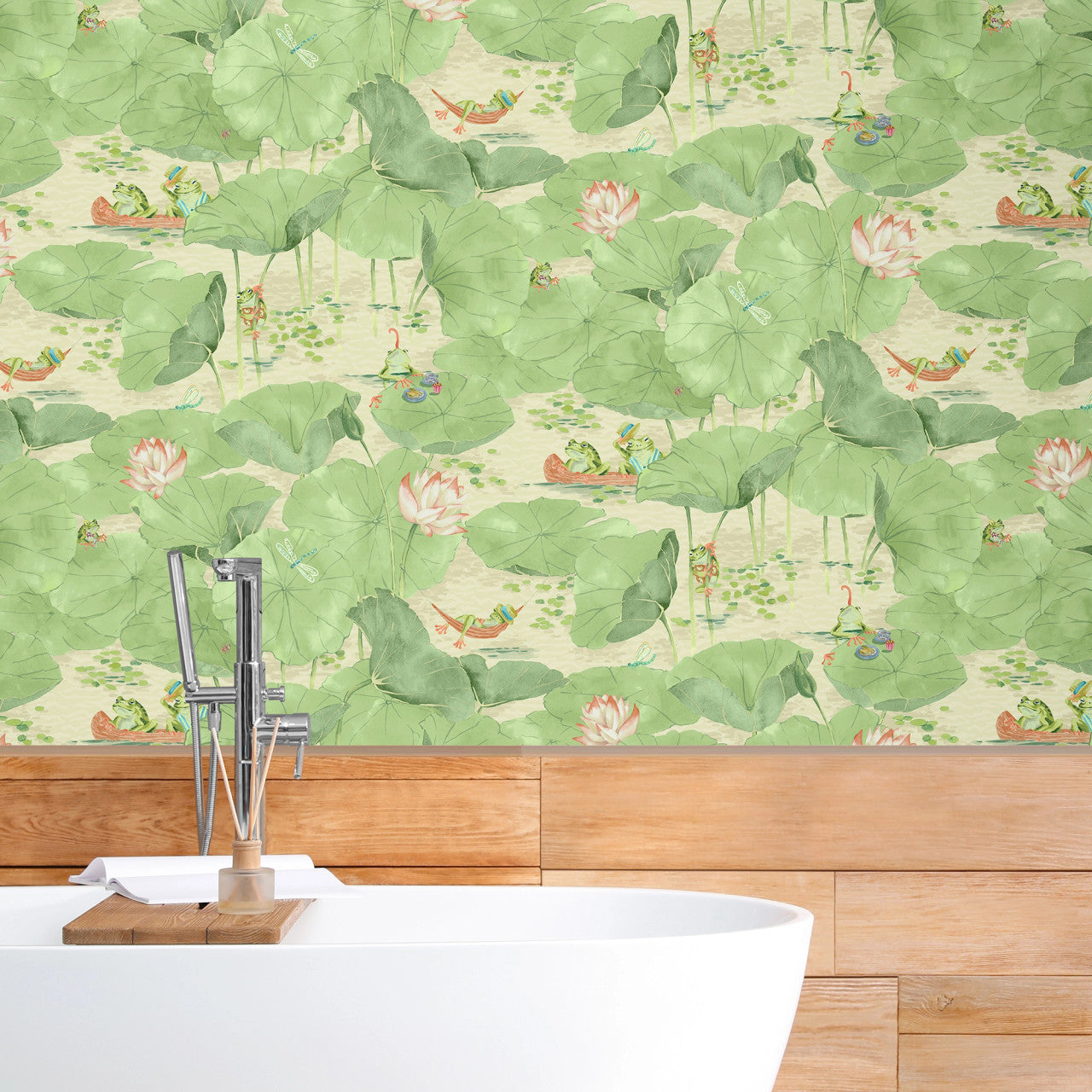BMWL005/07C Pond Life Wild Life Wallpaper by Brand McKenzie
