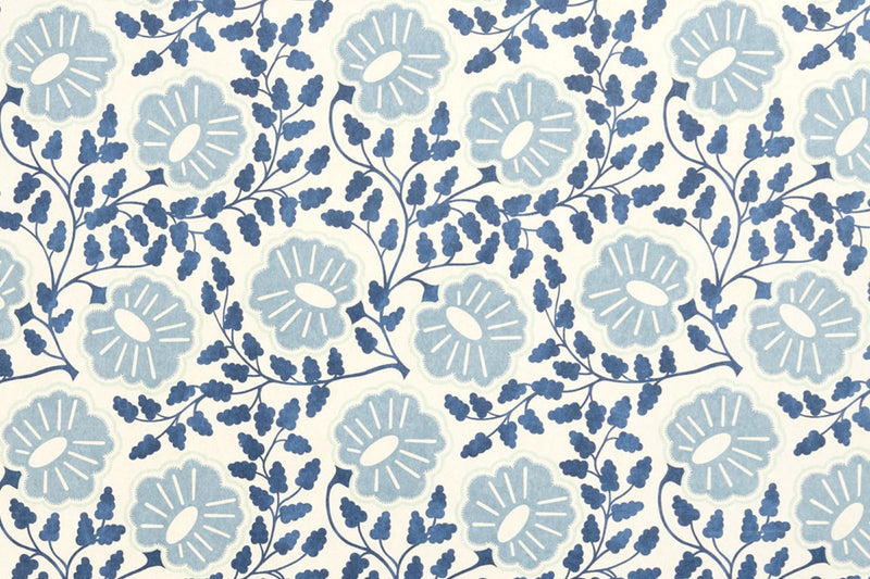 Punch Paisley Cobalt Wallpaper by Christopher Farr Cloth