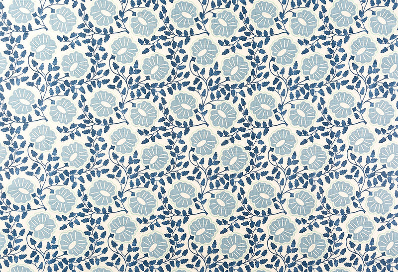 Punch Paisley Denim fabric by Christopher Farr Cloth