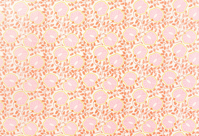 Punch Paisley Peach fabric by Christopher Farr Cloth