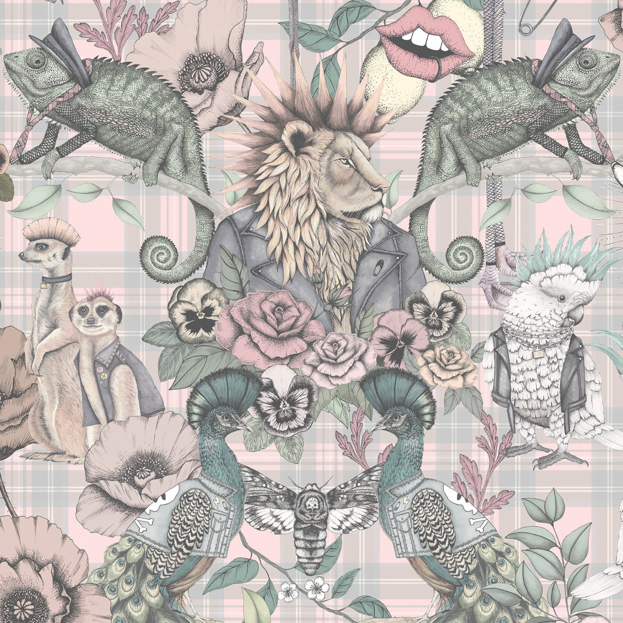 BMWL005/08C Punk Rocks Wild Life Wallpaper by Brand McKenzie