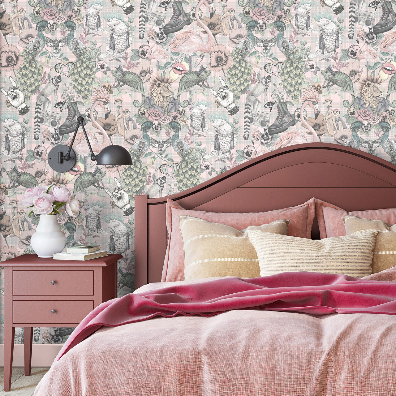 BMWL005/08C Punk Rocks Wild Life Wallpaper by Brand McKenzie