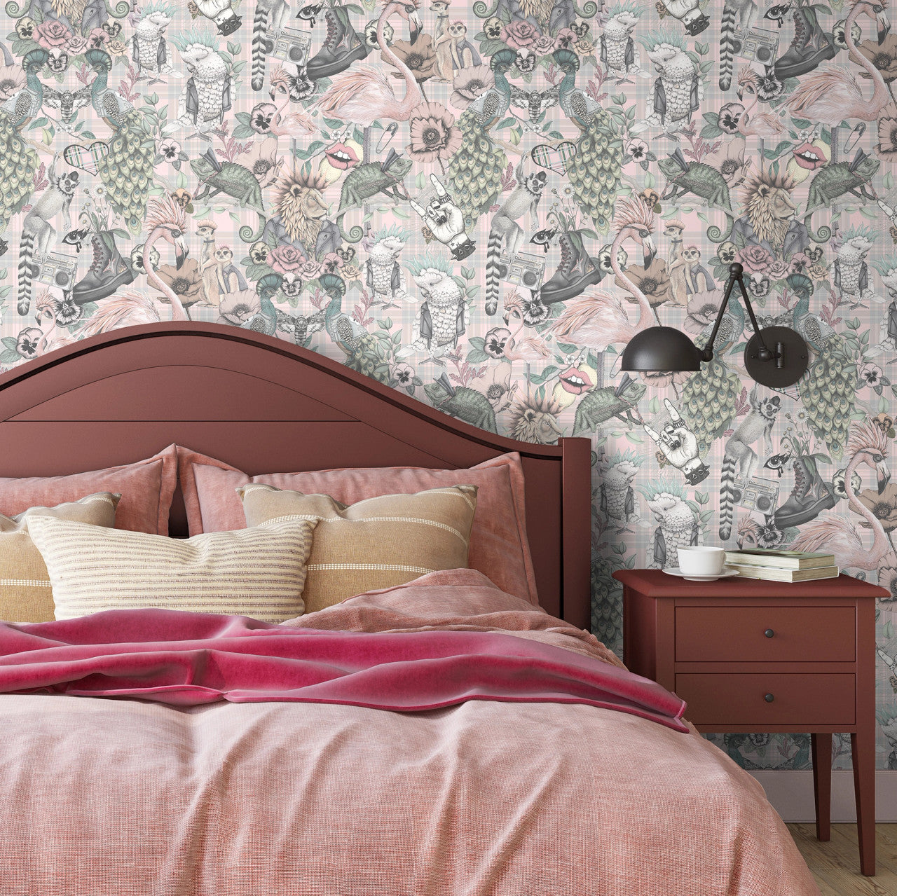 BMWL005/08C Punk Rocks Wild Life Wallpaper by Brand McKenzie