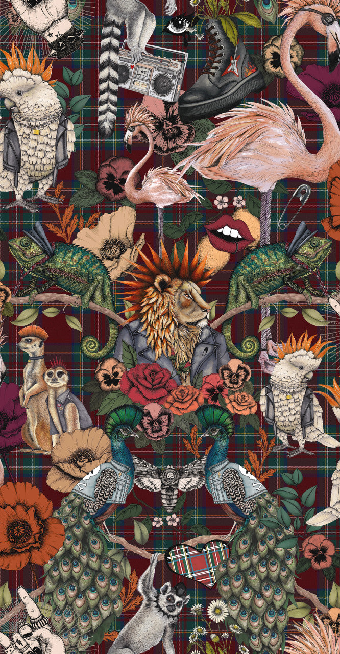 BMWL005/08D Punk Rocks Wild Life Wallpaper by Brand McKenzie