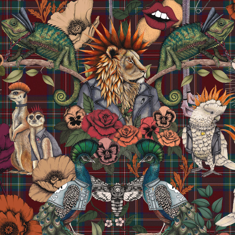 BMWL005/08D Punk Rocks Wild Life Wallpaper by Brand McKenzie