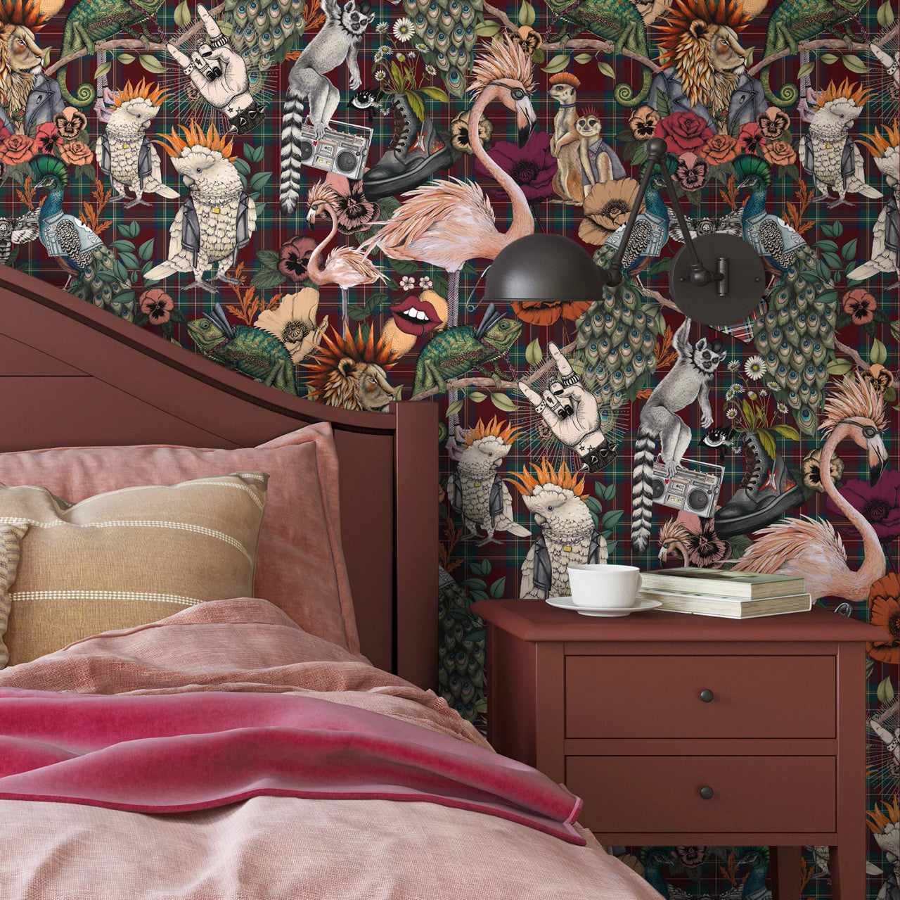 BMWL005/08D Punk Rocks Wild Life Wallpaper by Brand McKenzie