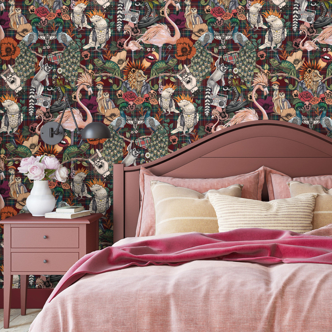 BMWL005/08D Punk Rocks Wild Life Wallpaper by Brand McKenzie