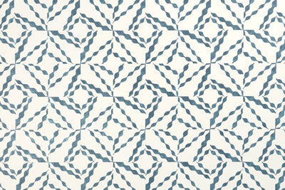 Puzzle Cobalt Wallpaper by Christopher Farr Cloth