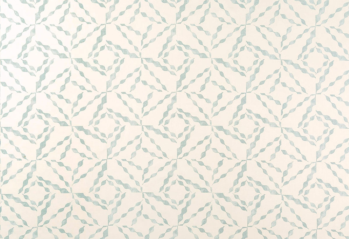 Puzzle Pale Blue fabric by Christopher Farr Cloth