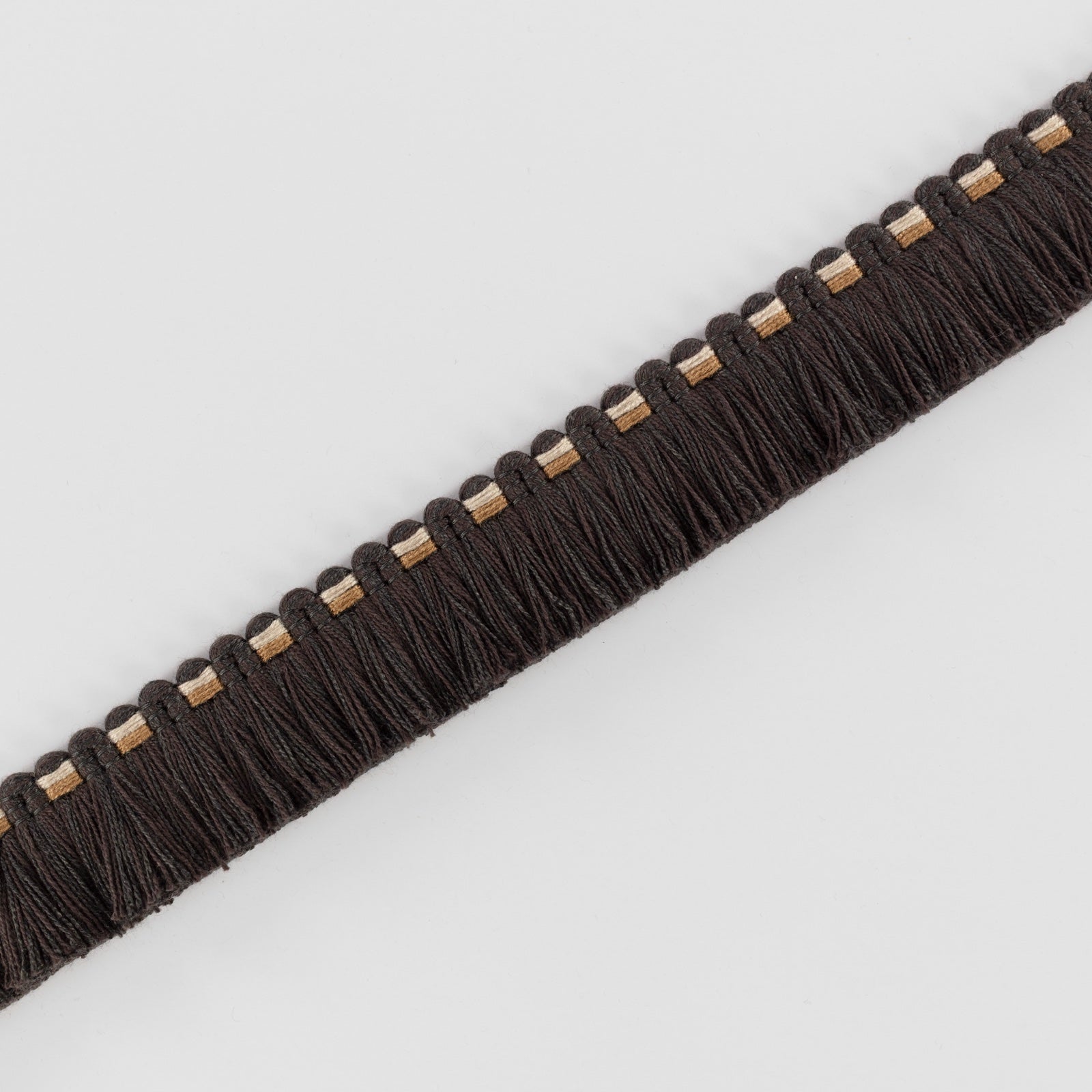 Saffra Fringe Charcoal Pinto Trimmings by Romo