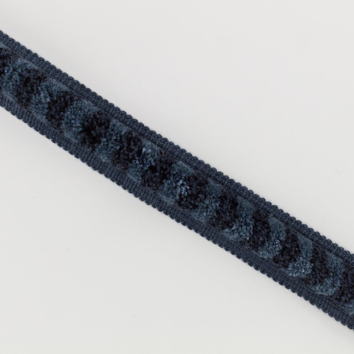 Alvie Brush Indigo Pinto Trimmings by Romo