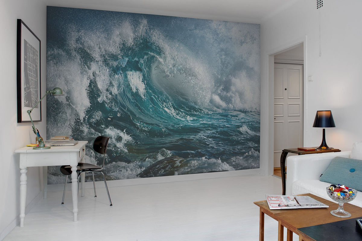 R10131 Wave Panorama Mural by Rebel Walls
