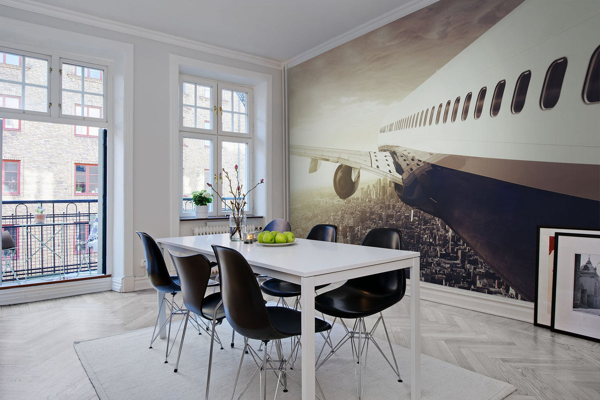 R10471 Aircraft Panorama Mural by Rebel Walls