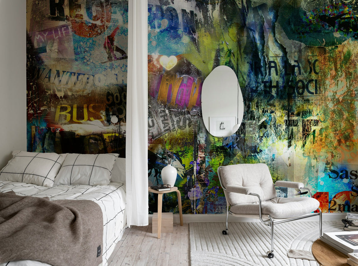 R10571 Street Art Panorama Mural by Rebel Walls