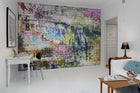R10572 Street Art Brick Wall Panorama Mural by Rebel Walls
