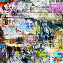 R10572 Street Art Brick Wall Panorama Mural by Rebel Walls
