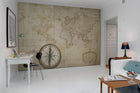 R10761 Du Globe Terres Panorama Mural by Rebel Walls
