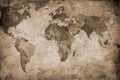 World Map Brown Panorama Mural by Rebel Walls