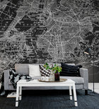 R10903 Map of NY Panorama Mural by Rebel Walls