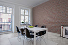R10961 Brick Wall Red Panorama Mural by Rebel Walls