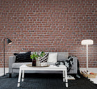 R10961 Brick Wall Red Panorama Mural by Rebel Walls