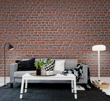R10961 Brick Wall Red Panorama Mural by Rebel Walls