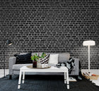 R10962 Brick Wall Black Panorama Mural by Rebel Walls