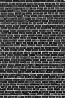 R10962 Brick Wall Black Panorama Mural by Rebel Walls