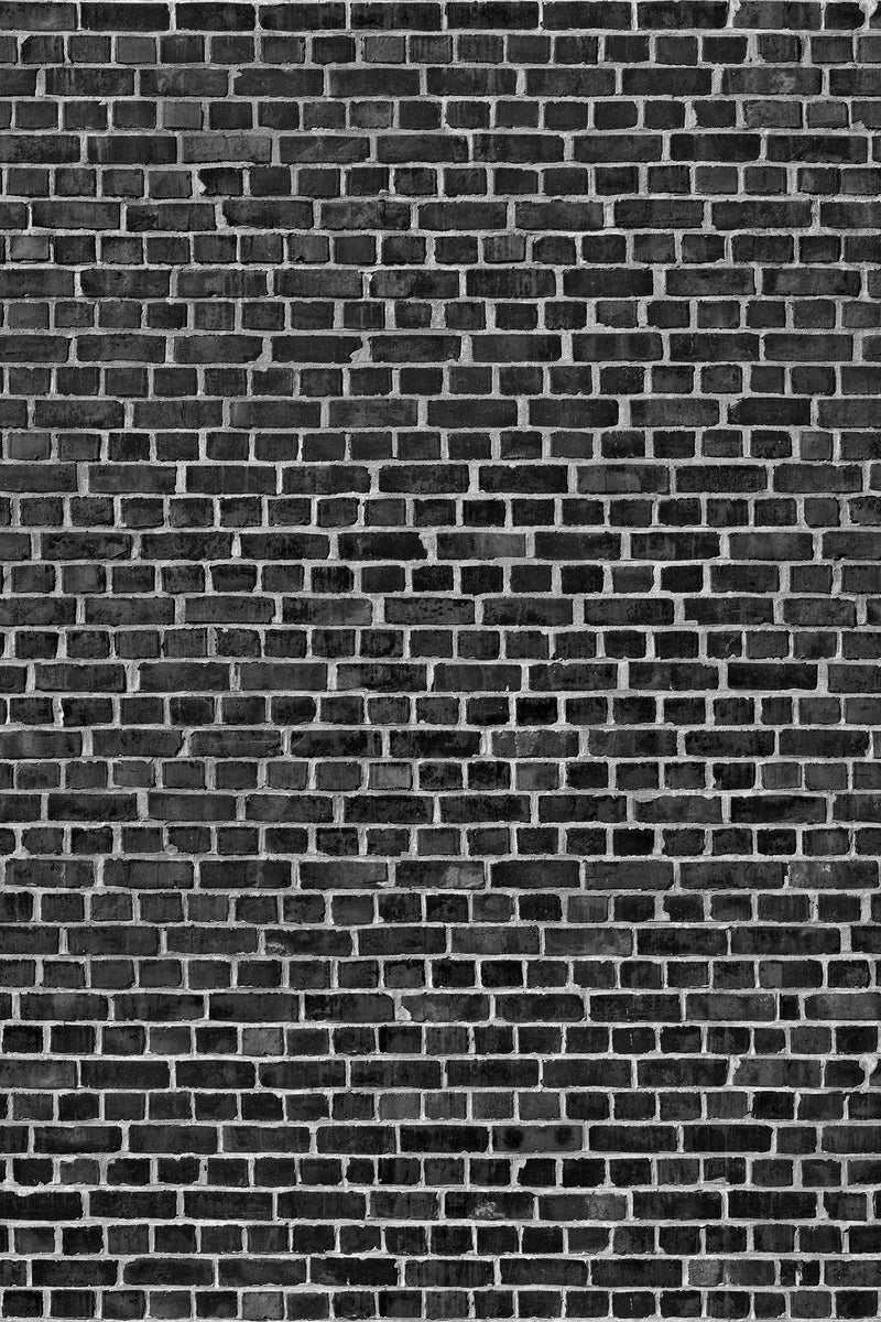 R10962 Brick Wall Black Panorama Mural by Rebel Walls