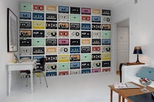 R11042 Mixed Tape Panorama Mural by Rebel Walls