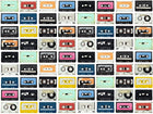 R11042 Mixed Tape Panorama Mural by Rebel Walls
