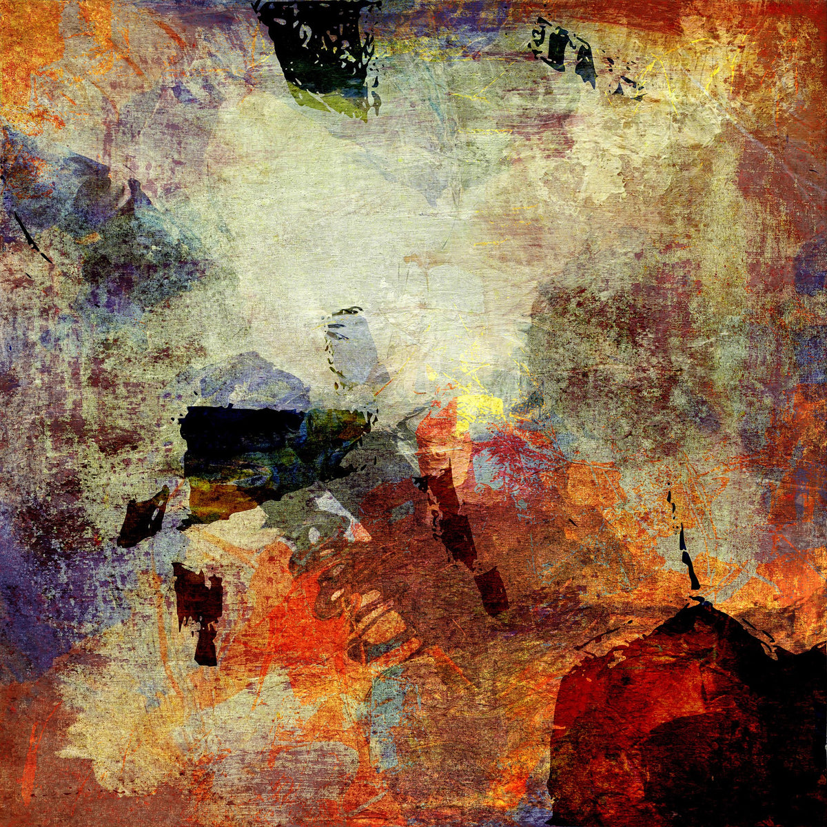 R11171 Dusky Pigment Panorama Mural by Rebel Walls