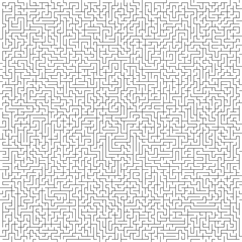 R11531 Maze Panorama Mural by Rebel Walls