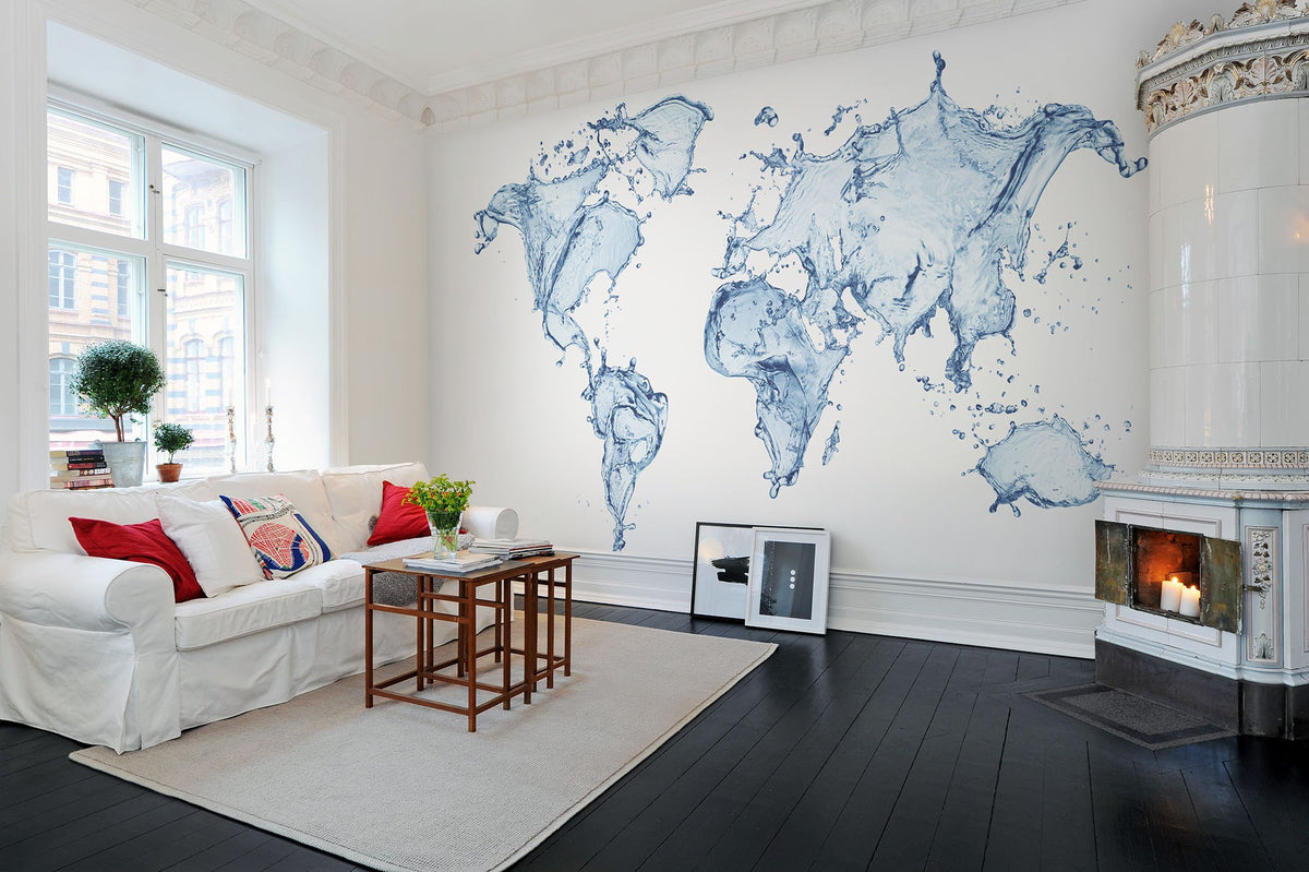 R11721 Water World Panorama Mural by Rebel Walls