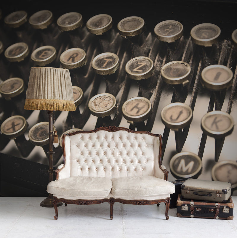 R11851 Typewriter Panorama Mural by Rebel Walls