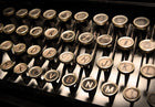 R11851 Typewriter Panorama Mural by Rebel Walls