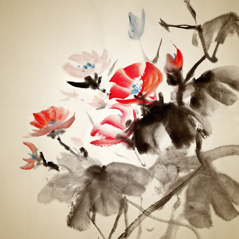 R11951 Asia in Bloom Panorama Mural by Rebel Walls