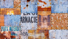 R12141 Steel Plates Panorama Mural by Rebel Walls