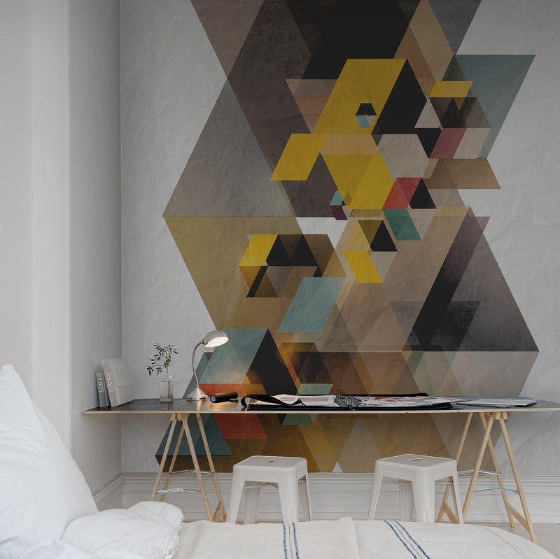 R12311 Fractal Panorama Mural by Rebel Walls