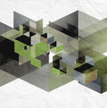 Fractal Green Panorama Mural by Rebel Walls